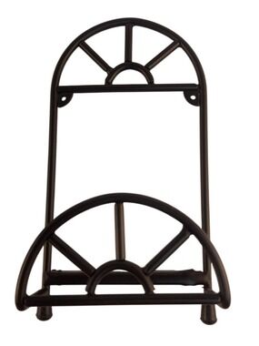 Decorative Plate Holder Stand By Ekco Black Metal For Tabletop Display & Wall Mo